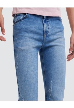 Jean Para Hombre Slim Color Azul  Marca Ostu #60160158