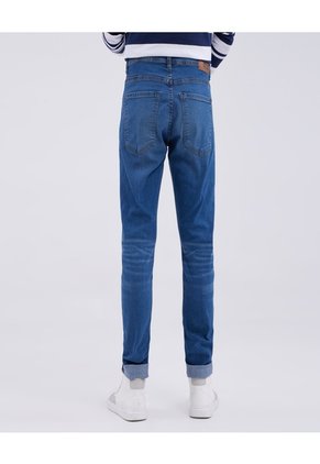 Jean Para Hombre Skinny Color Azul  Marca Ostu #60160234