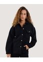 Chaqueta Para Mujer Trucker Color Negro Marca Ostu #40080240 de Ostu