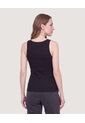 Camiseta Básica Tipo Tank  Para Mujer Negro Ostu de Ostu