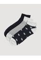 Medias Pack X3 Media Tobillera X3 Para Hombre Negro Ostu de Ostu