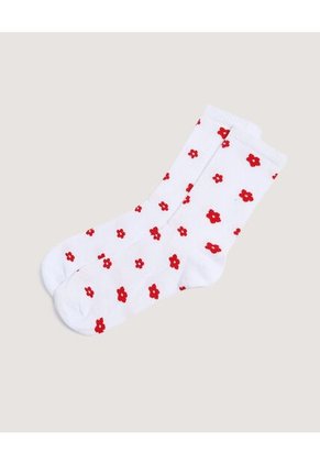 Medias Pack X3 Caña Corta Con Estampado X3 Para Mujer Negro Ostu
