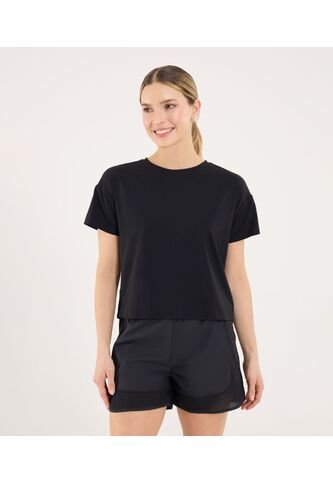 Camiseta Para Mujer Manga Corta Cuello Redondo Color Negro Marca Ostu #40092643 Ostu