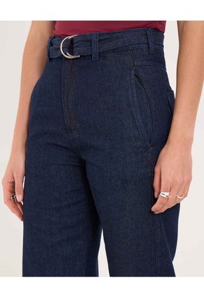 Jean Para Mujer Wide-Leg Color Azul Marca Ostu #40160600