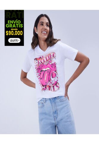 Camiseta The Rolling Stones  Para Mujer #40092314 Ostu Ostu