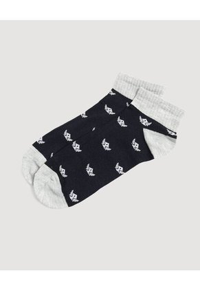 Medias Pack X3 Media Tobillera X3 Para Hombre Negro Ostu