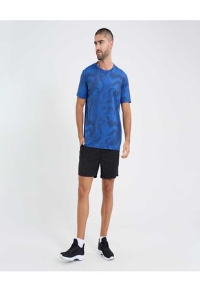 Camiseta Para Hombre Manga Corta Cuello Redondo Color Azul Marca Ostu #60091609
