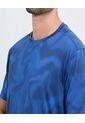 Camiseta Para Hombre Manga Corta Cuello Redondo Color Azul Marca Ostu #60091609 de Ostu