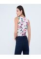 Top Para Mujer Cuello Redondo Color Rosa Marca Ostu #40220410 de Ostu