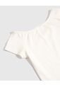 Camiseta Infantil Niña Manga Corta Cuello Redondo Color Crema Marca Ostu #90090318 de Ostu