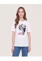 Camiseta Relaxed Con Screen Cruella  Para Mujer Crema Ostu de Ostu