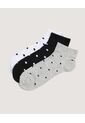 Medias Pack X3 Media Tobillera X3 Para Mujer Negro Ostu de Ostu