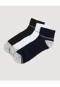 Medias Pack X3 Media Tobillera X3 Para Hombre Negro Ostu de Ostu