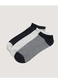 Medias Pack X3 Media Invisible X3 Para Hombre Negro Ostu de Ostu