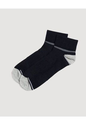 Medias Pack X3 Media Tobillera X3 Para Hombre Negro Ostu