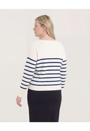 Saco Para Mujer Cuello V Color Azul  Marca Ostu #40330078