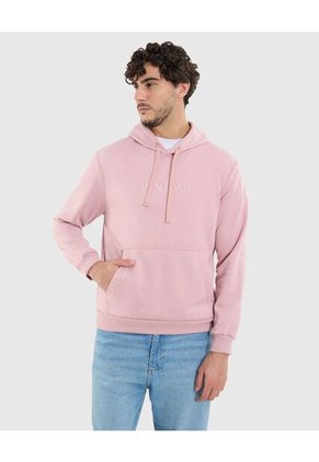 Buzo Para Hombre Hoodie Color Rosado  Marca Ostu #60060395