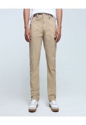 Jean Para Hombre Regular Color Beige Marca Ostu #60160297