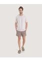 Pantaloneta De Baño Estampada  Para Hombre Café Ostu de Ostu