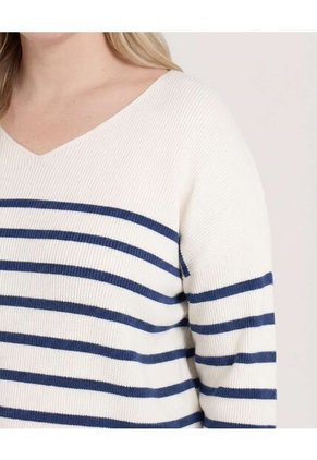 Saco Para Mujer Cuello V Color Azul  Marca Ostu #40330078