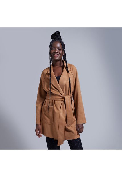 Chaqueta Para Mujer Abrigo Color Café  Marca Ostu #40080181