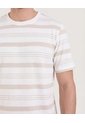 Camiseta  Para Hombre Manga Corta Cuello Redondo Color Arena Marca Ostu #60091811 de Ostu