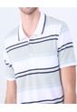Polo Para Hombre Cuello Tejido Con Bolsillo Color Blanco Marca Ostu #60110716 de Ostu
