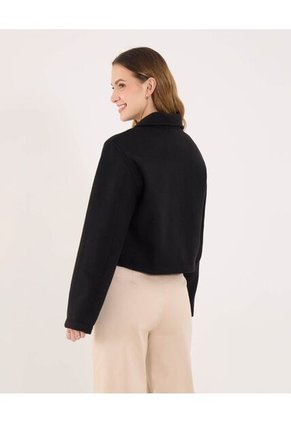 Chaqueta Para Mujer Estructurada Color Negro Marca Ostu #40080249