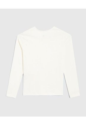 Camiseta Infantil Niña Manga Larga Cuello Redondo Color Crudo Marca Ostu #90090321