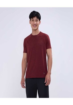 Camiseta Para Hombre Manga Corta Color Vino Marca Ostu #60091481