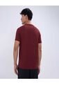 Camiseta Para Hombre Manga Corta Color Vino Marca Ostu #60091481 de Ostu