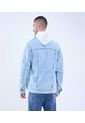 Chaqueta Para Hombre Trucker Color Azul Claro Marca Ostu #60080163 de Ostu