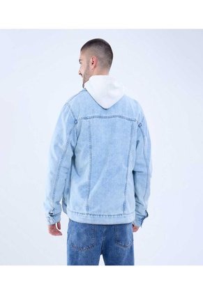 Chaqueta Para Hombre Trucker Color Azul Claro Marca Ostu #60080163
