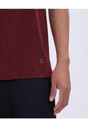 Camiseta Para Hombre Manga Corta Color Vino Marca Ostu #60091481