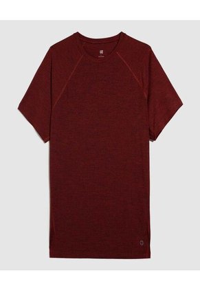 Camiseta Para Hombre Manga Corta Color Vino Marca Ostu #60091481