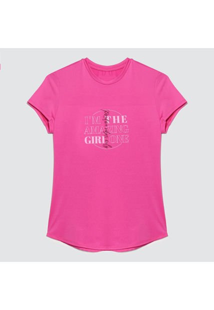 Camiseta Para Mujer Manga Corta Color Rosado  Marca Ostu #40091753