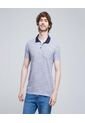 Polo Para Hombre Cuello Tejido Con Bolsillo Color Azul  Marca Ostu #60110675 de Ostu