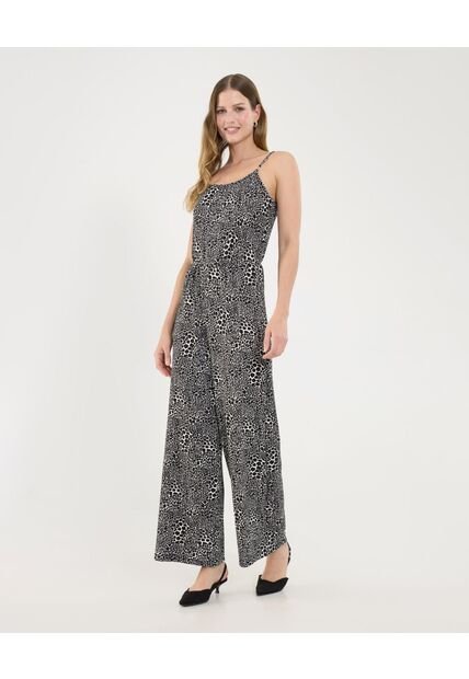 Enterizo Para Mujer Manga Sisa Color Negro Marca Ostu #40320127