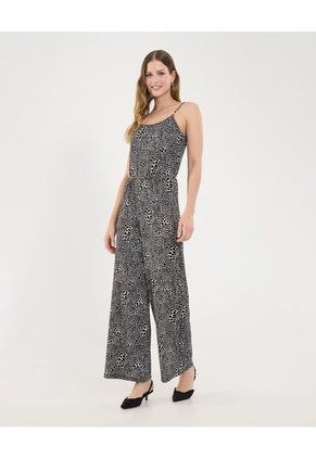 Enterizo Para Mujer Manga Sisa Color Negro Marca Ostu #40320127