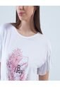 Camiseta Para Mujer Manga Corta Color Blanco Marca Ostu #40091705 de Ostu