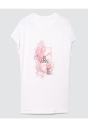 Camiseta Para Mujer Manga Corta Color Blanco Marca Ostu #40091705