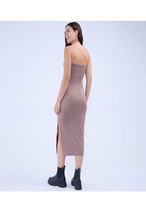 Vestido Para Mujer Manga Sisa Color Café  Marca Ostu #40170297