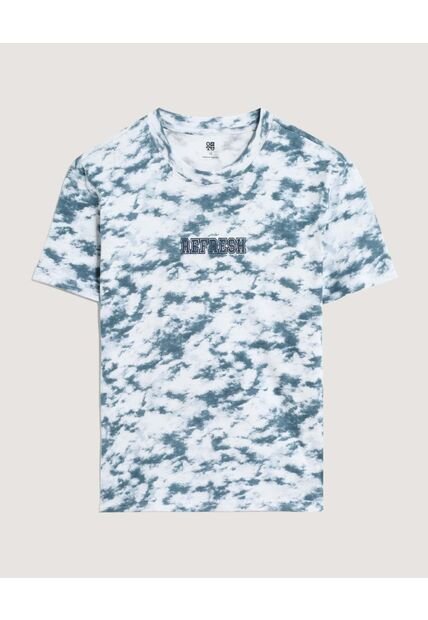 Camiseta  Infantil Niño Manga Corta Cuello Redondo Color Azul Marca Ostu #80090281