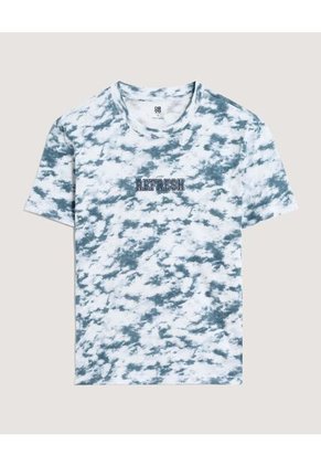 Camiseta  Infantil Niño Manga Corta Cuello Redondo Color Azul Marca Ostu #80090281