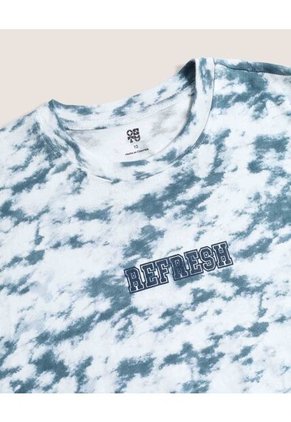 Camiseta  Infantil Niño Manga Corta Cuello Redondo Color Azul Marca Ostu #80090281