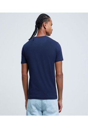 Camiseta Para Hombre Manga Corta Color Azul Marca Ostu #60090594