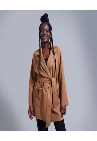 Chaqueta Para Mujer Abrigo Color Café  Marca Ostu #40080181 Ostu