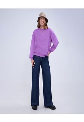 Buzo Para Mujer Cuello Redondo Color Purpura Marca Ostu #40060375