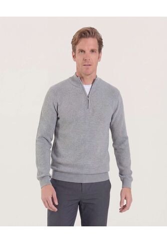 Saco Para Hombre Cuello Alto O Cuello Tortuga Color Gris  Marca Ostu #60330037 Ostu