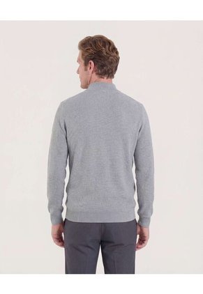 Saco Para Hombre Cuello Alto O Cuello Tortuga Color Gris Marca Ostu #60330037